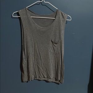 Gray Sleeveless Women's Top